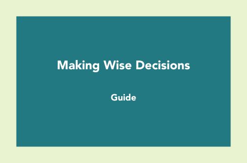 Cover image: Making Wise Decisions, Guide